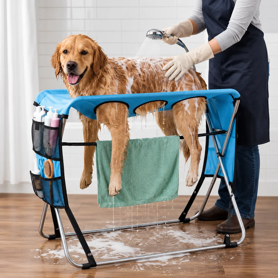 Foldable Pet Grooming Adjustable Table