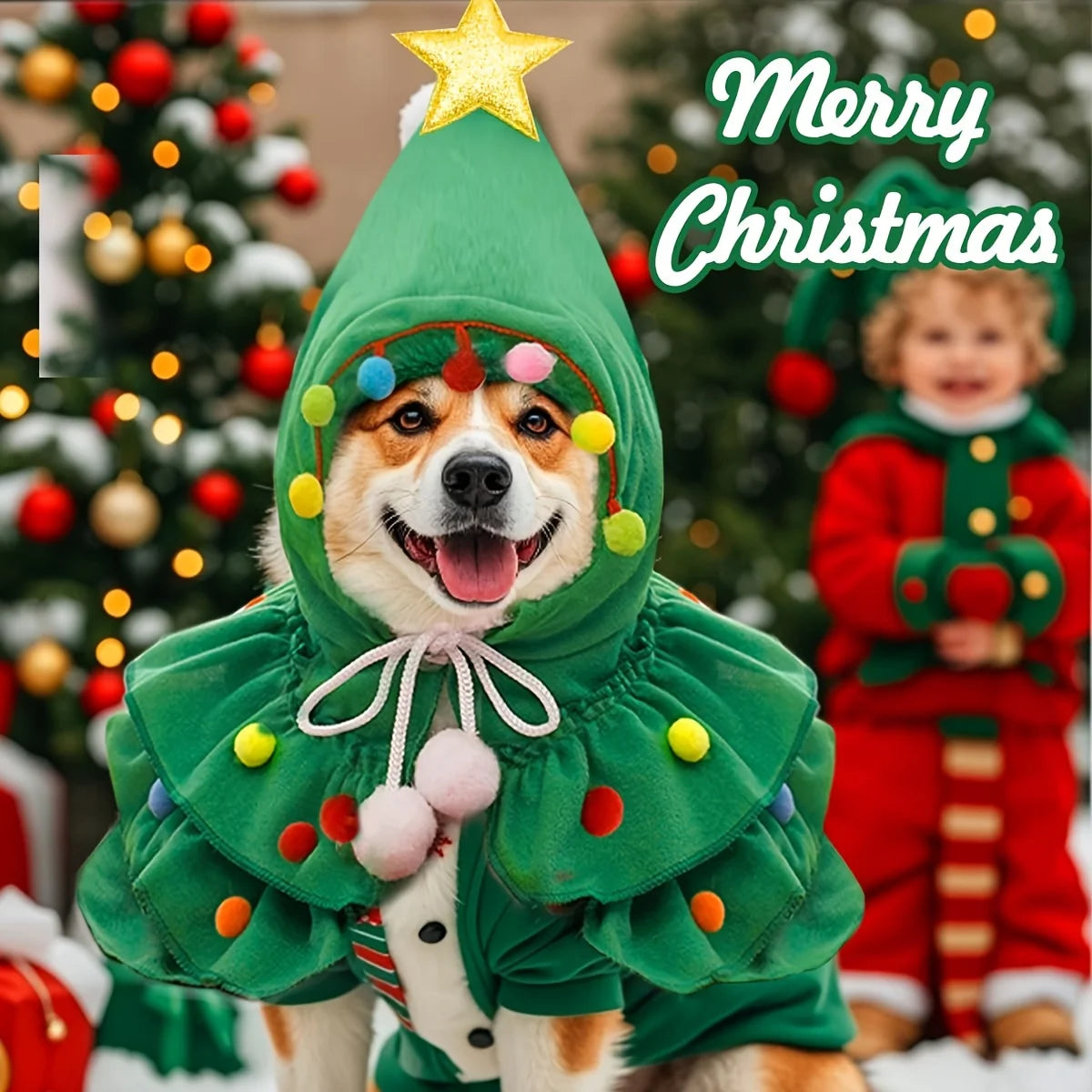 1Pcs Christmas Pet Clothing - Christmas Tree-